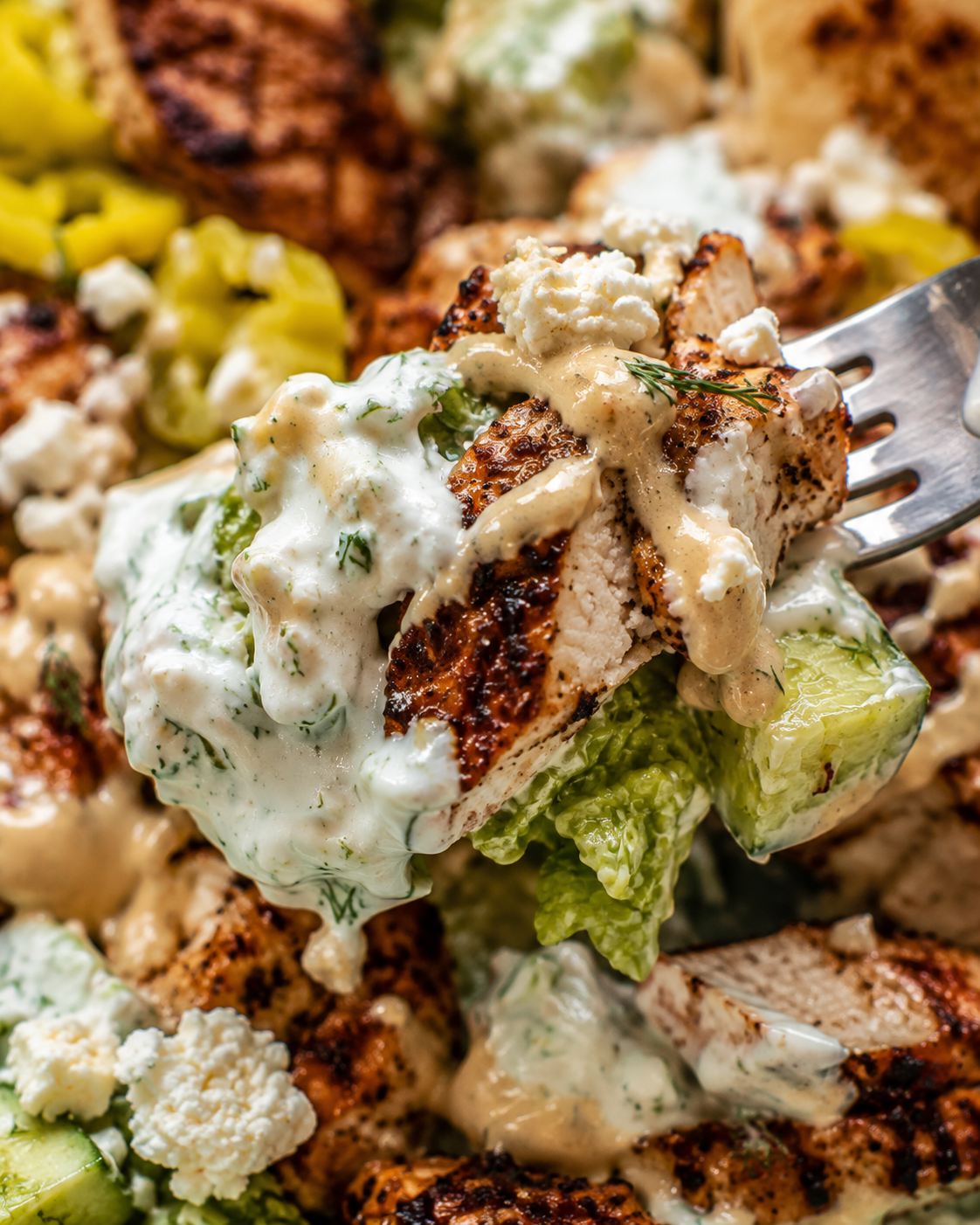 Generated image 3 for Chicken Tzatziki Bowls.