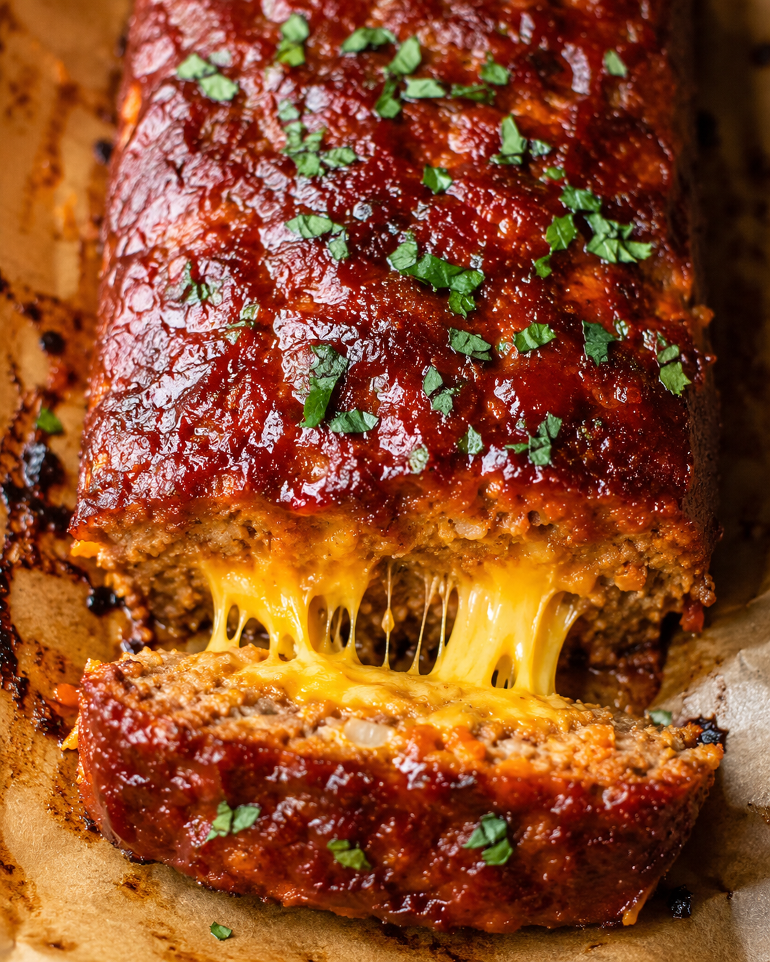 Generated image 1 for Cheddar-Stuffed Sweet Potato BBQ Turkey Meatloaf