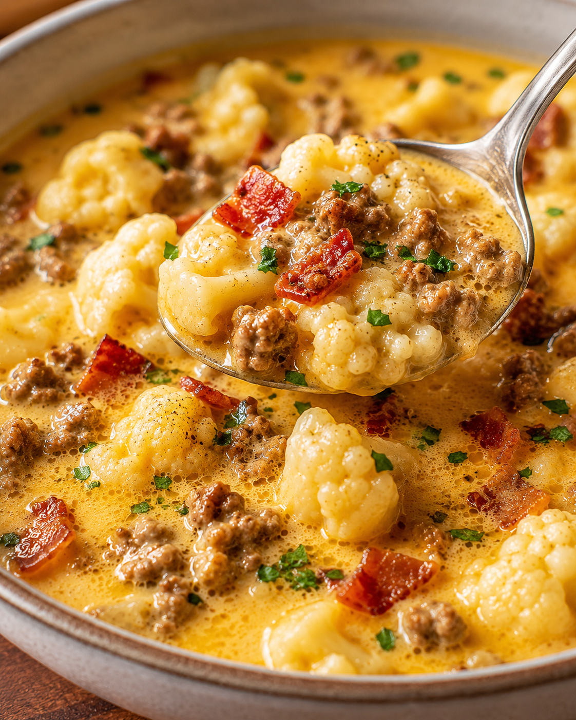 Generated image 2 for Cheeseburger Soup (20-Min Recipe)