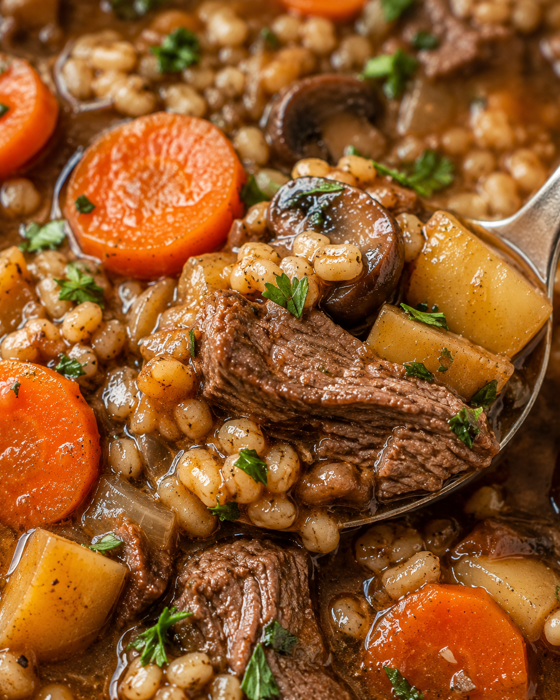Generated image 3 for Beef Barley Soup - Easy Slow Cooker Recipe