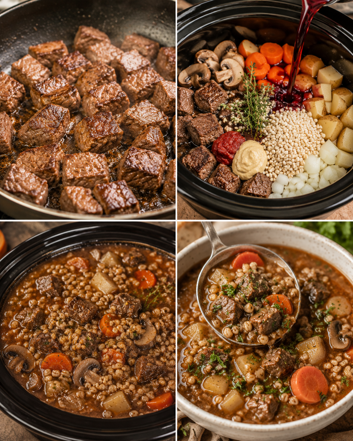 Generated image 5 for Beef Barley Soup - Easy Slow Cooker Recipe