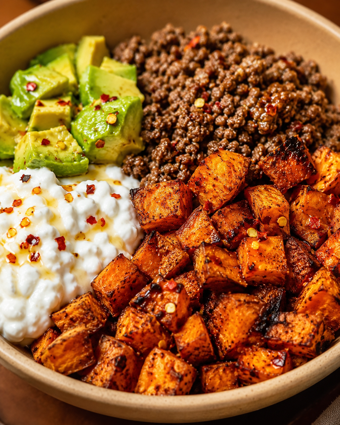 Generated image 1 for Viral Sweet Potato Ground Beef Bowl (High-Protein Bowl)