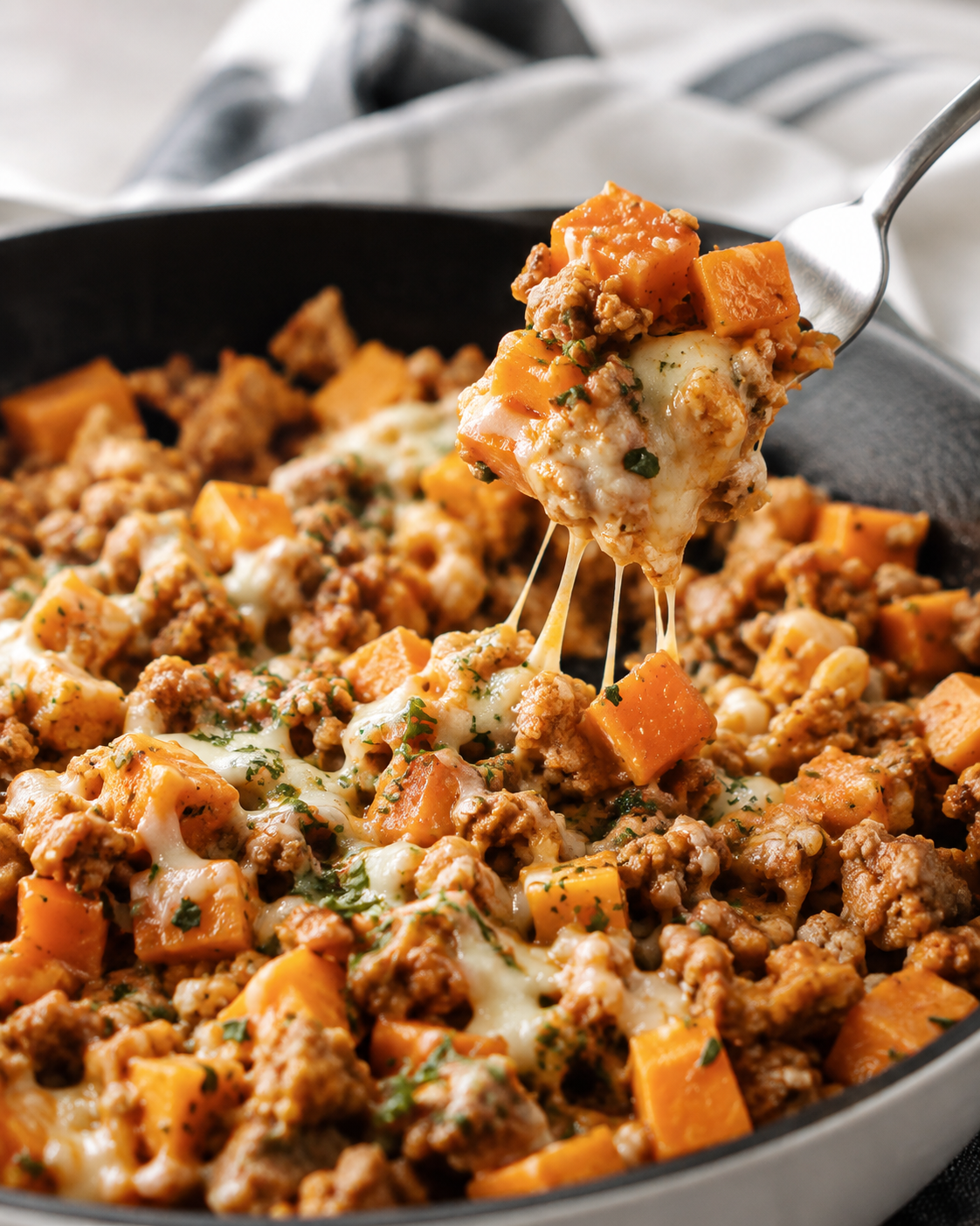 Generated image 2 for Ground Turkey Sweet Potato Skillet