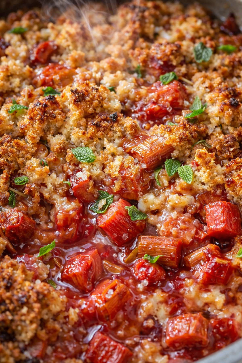 Final plated Everything Rhubarb: How to prepare, store, freeze & cook with rhubarb served as a hero shot